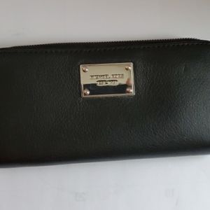 Michael Kors Black Wallet Silver Hardware